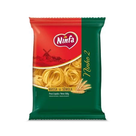 Macarrão de Sêmola Ninho Ninfa Pacote 500G
