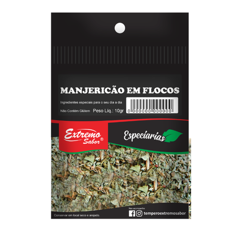 MANJERICÃO EXTREMO SABOR CARTELA 10G