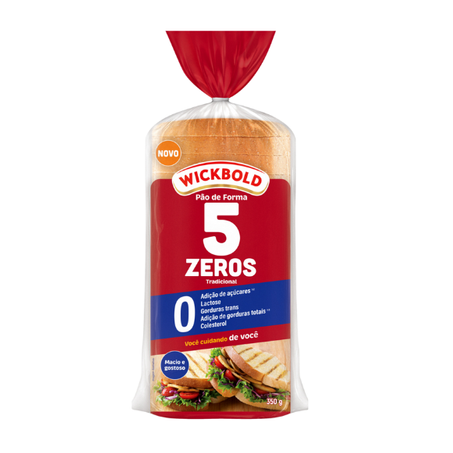 Pão De Forma Wickbold 5 Zeros 350g