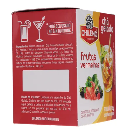 Cha chileno gelado frutas vermelhas 15g 360-12
