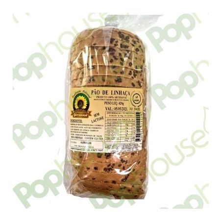 PAO DE LINHACA GIRASSOL 420GRS