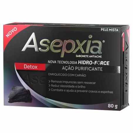 Sabonete asepxia detox antiacne 80g