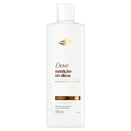 Shampoo Dove Nutrição + Tri Óleos 370ml 
 