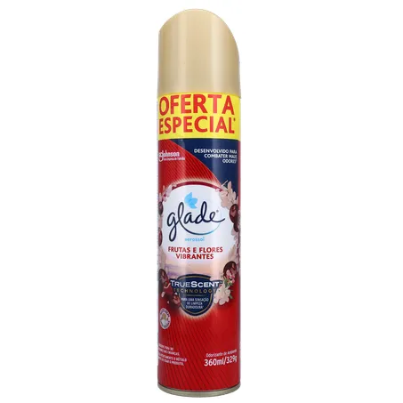 Desodorizador Aerossol Frutas e Flores Vibrantes Glade 360Ml 360-1