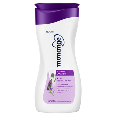 Loção Monange 200ml - Flor de Lavanda