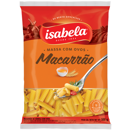 Massa isabela c/ovos 500g macarrao