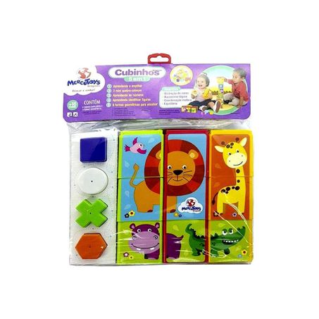 Brinquedo educativo cubinhos 5 em 1 ref.407