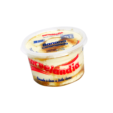 SORVETE SORVELANDIA BANANA CARAMELIZADA 1L