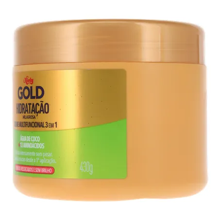 Creme de Tratamento Niely Gold Água de Coco 430g 360-5