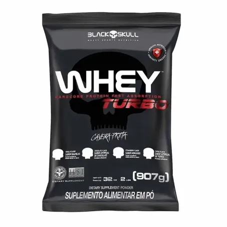 Whey Black Skull Turbo 907g Chocolate