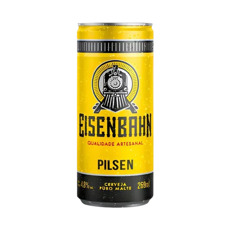 Cerveja Eisenbahn Pilsen Puro Malte Lata 269ml 
 