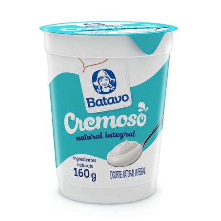Iog natural batavo 160g cp original desnatado