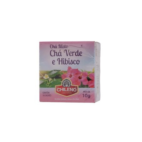 Chá Misto Chileno Chá Verde e Hibisco Caixa com 10un - 10gr 360-32