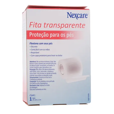 Fita adesiva protetora de pés 3m transpa 360-17