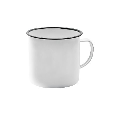 Caneca esmaltada branca yangzi 350ml