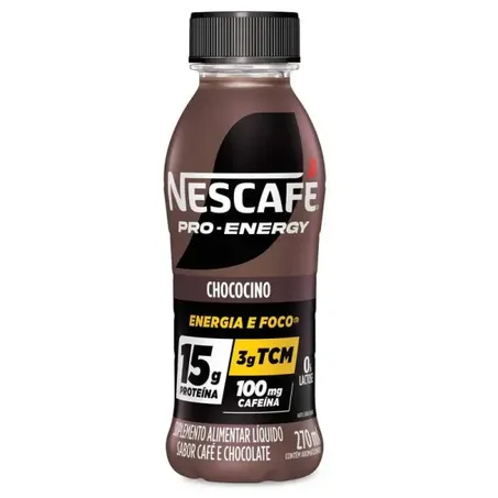 Bebida nescafe proenergy chococino 270ml.
