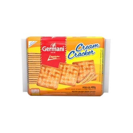 Biscoito germani cream cracker 400g.