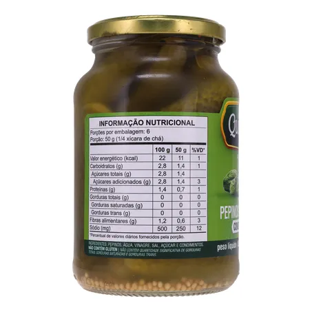 Pepino em Conserva Quintães Vidro 300G 360-3
