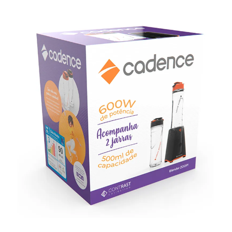 BLENDER CADENCE BLD701 C/2 JARRAS ZOOP 127V 600W