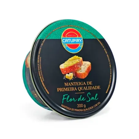 Manteiga catupiry 200gr flor sal lata
