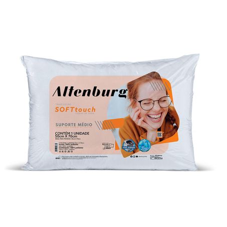 Travesseiro altenburg soft touch branco un