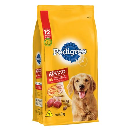 RAÇÃO PARA CÃES ADULTOS CARNE, FRANGO E CEREAIS PEDIGREE VITAL PRO 3KG
