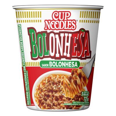 Macarrão bolonhesa cup noodles 72g