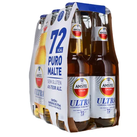 Cerveja amstel puro malte ln pack 6 275m 360-6