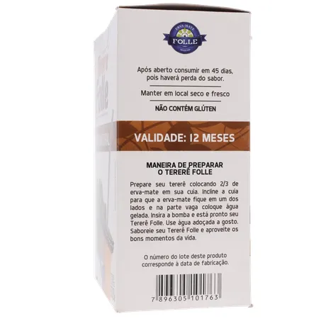 Erva tererê folle natural 500g 360-26