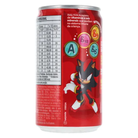 Bebida baly kids sonic morango 220ml 360-23