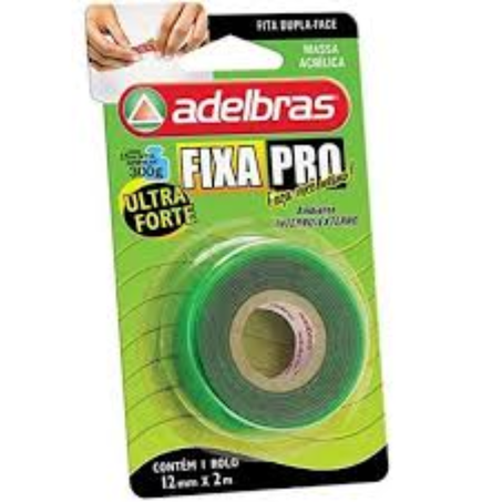 Fita dupla face 12mmx2m fixa pro massa