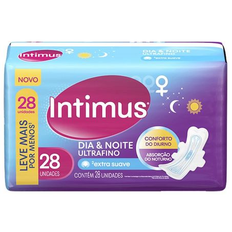 Absorvente Externo Intimus Dia E Noite Suave com Abas 28UN