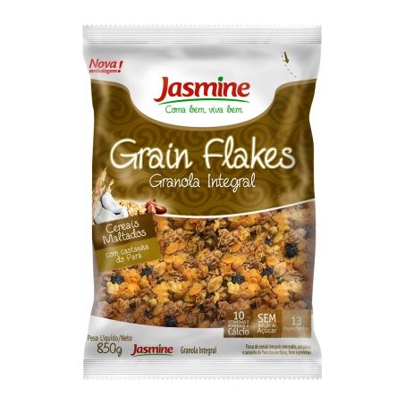 Granola jasmine cereais maltados 850g