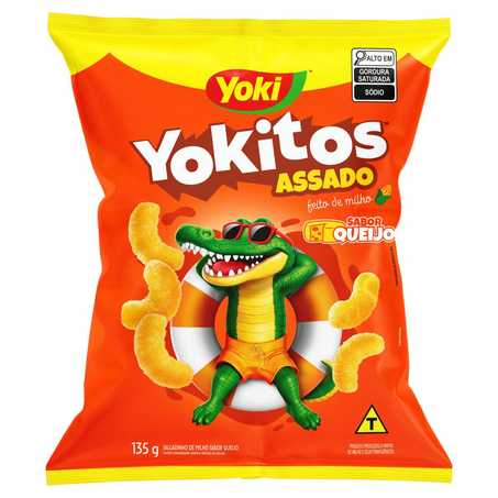 Salgadinho Yokitos 135g - Lua - Queijo