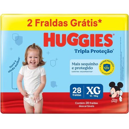 Fralda Desc. Huggies Tripla Prot Meguinha Xg C/28