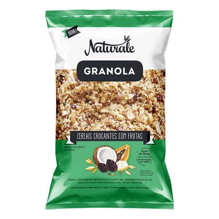 GRANOLA CEREAIS CROCANTES E FRUTAS 250G - NATURALE
