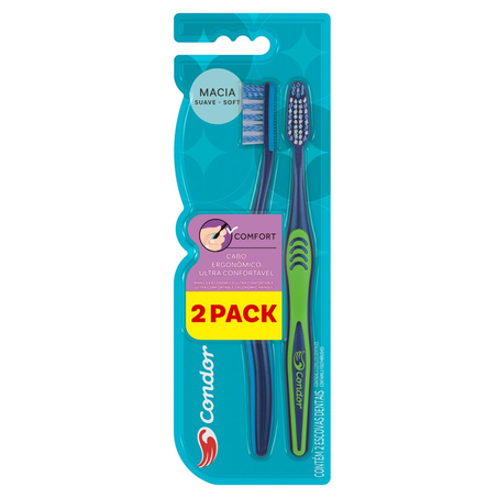Escova Dental Condor Comfort - Leve 2, Pague 1