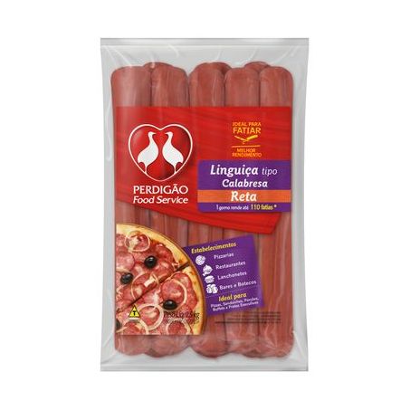 Linguiça tipo calabresa perdigão 2.5kg