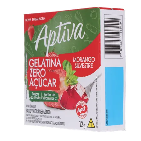 Gelatina Apti Zero Morango Embalagem 12G 360-5