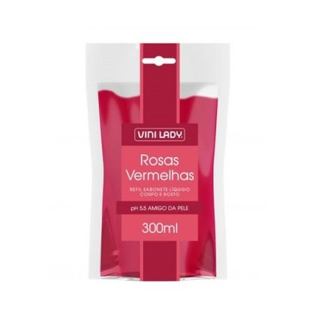 Sabonete liq.vini lady rosas vermelhas 300ml
