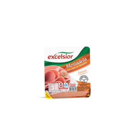 Mortadela excelsior sem toucinho fatiada 180g