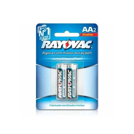 Pilha ray alcalina aa com 2un