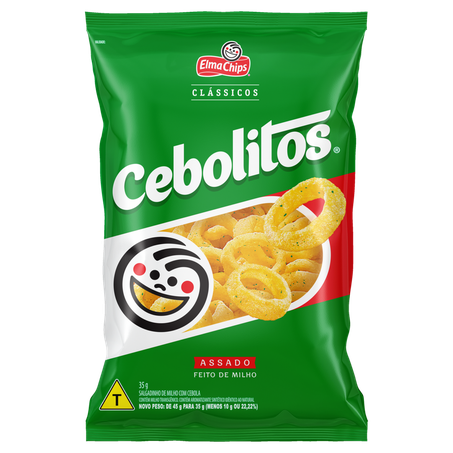 Salgadinho Elma Chips Cebolitos Pacote 36g 
 