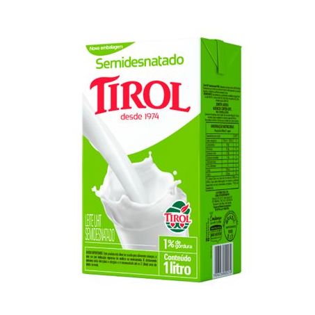 Leite Longa Vida Tirol Semidesnatado 1LT