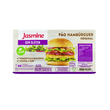 Pão Hamburguer Original Sem Glúten Jasmine 300g