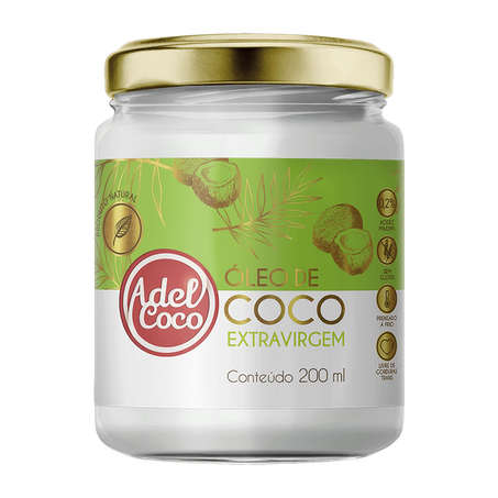 Oleo coco adelcoco extra virgem 200ml