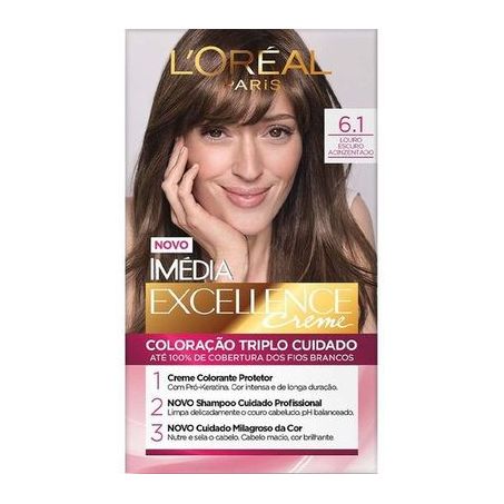 TINTURA IMEDIA LOREAL KIT 6.1