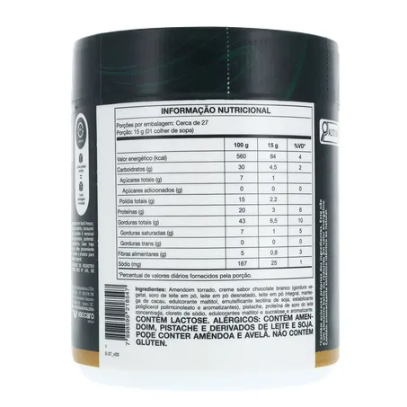 Pasta de Amendoim Nutrata Bacio Di Latte Sabor Pistache 400g 360-21