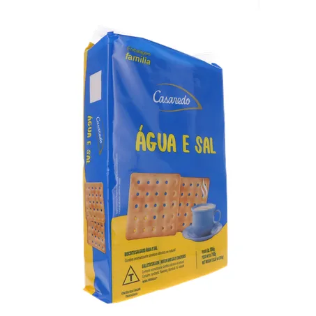 Biscoito água e sal casaredo pacote 700g 360-32