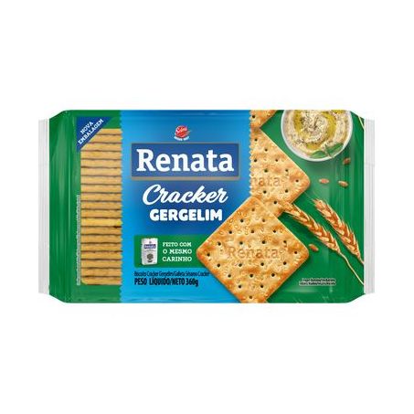 BISCOITO RENATA 360G CRACKER GERGELIM